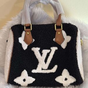 Chic Black and White Satchel